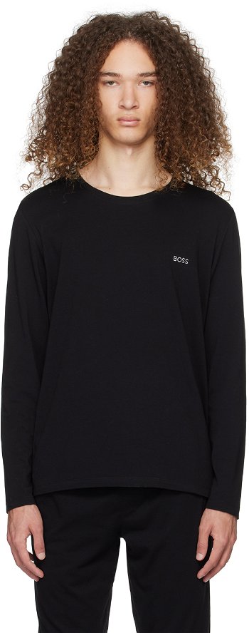 BOSS Embroidered Long Sleeve T-Shirt 50515390