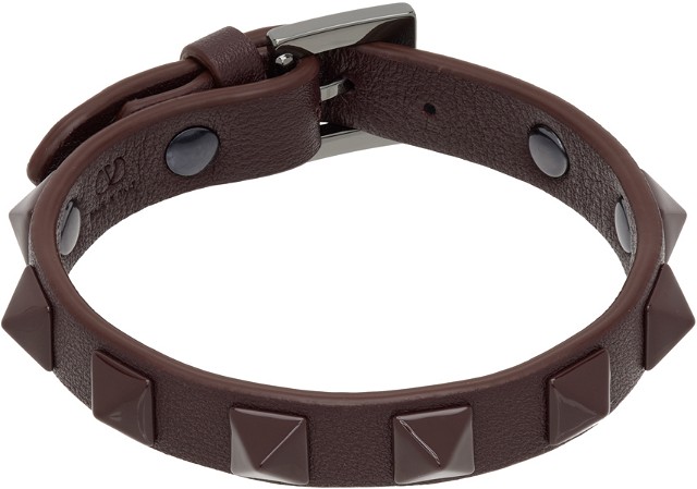 Garavani Rockstud Leather Bracelet