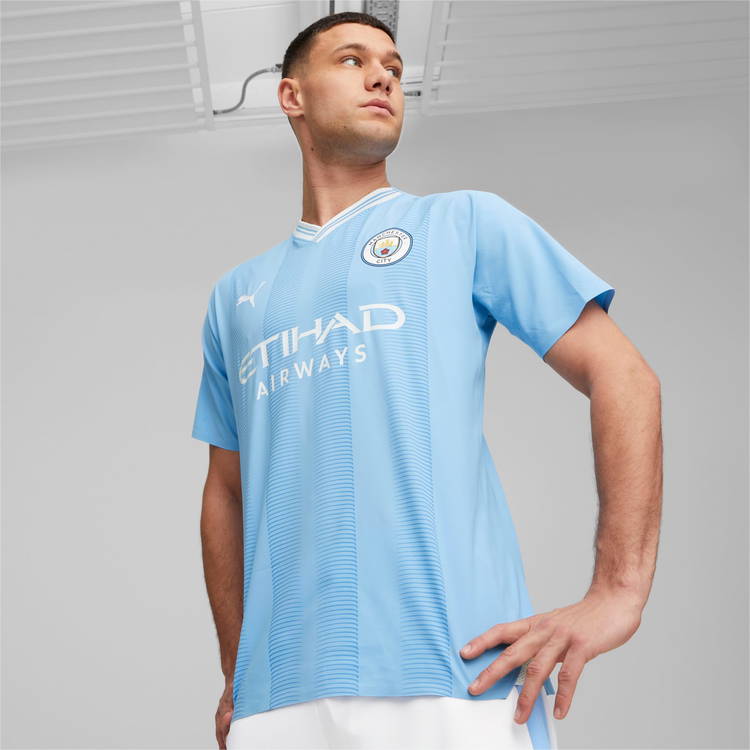 Camiseta Fútbol Hombre Azul PUMA Manchester City Home Réplica 23/24 Talla L