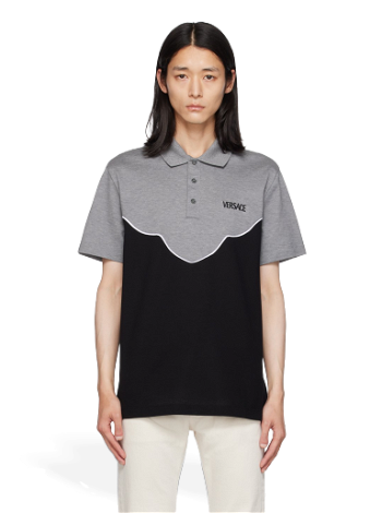 Versace Embroidered Polo Tee 1010609_1A07643