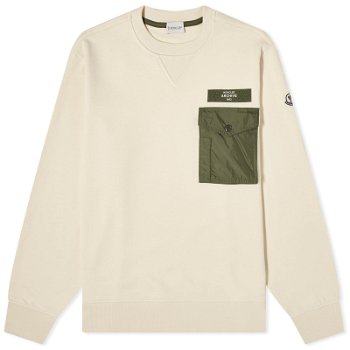Moncler Long Sleeve Nylon Pocket T-Shirt 8G000-41-89A8F-051