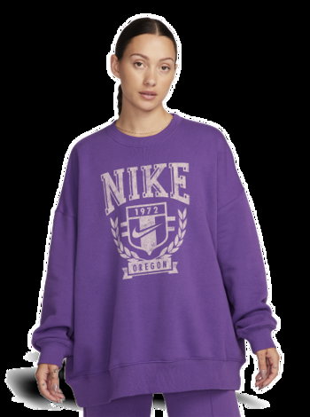 Nike Sportswear Oversized Fleece Crew-Neck Sweatshirt FZ0226-507