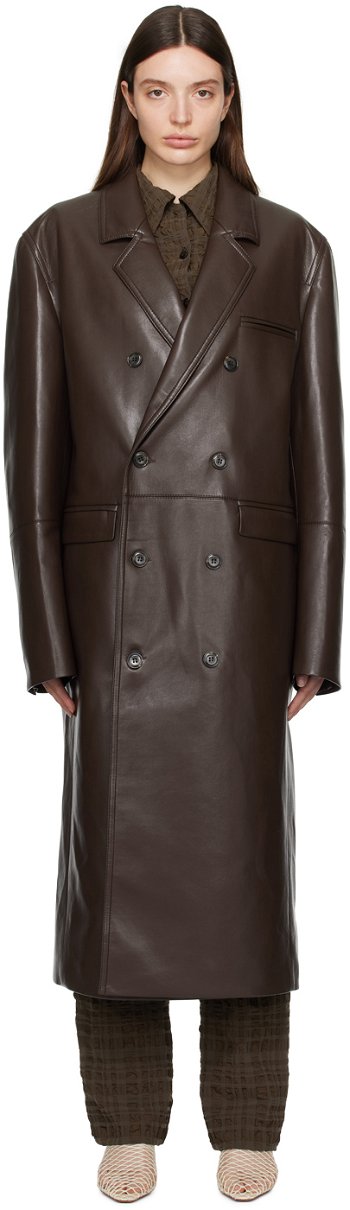 Nanushka Sverre Leather Coat NM24RSOW01078