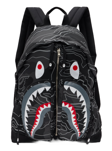 Layered Line Camo Shark Backpack