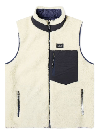 TAION Reversible Fleece Down Vest TAION-R002MB-NVY