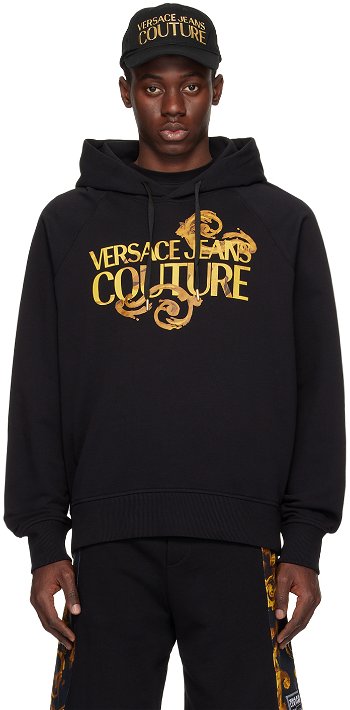Versace Couture Black Baroque Hoodie E76GAIG00_ECF01G