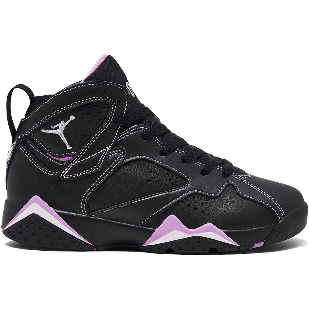 Jordan 7 negro sales con rosado