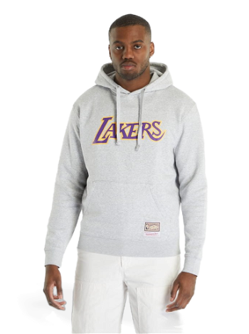 Mitchell & Ness NBA Team Logo Lakers Hoody HDSSINTL1050-LALGYMR