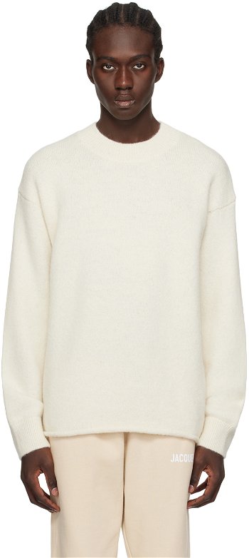 Jacquemus Les Classiques 'Le Pull ' Sweater "Off-White" 24E245KN295-2329