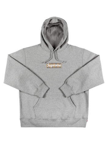 Supreme Burberry x Box Logo Hooded Sweatshirt 'Heather Grey' SS22SW45 HEATHER GREY