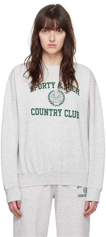 Sporty & Rich Varsity Crest Sweatshirt CRAW2319HG