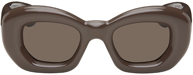 Brown Inflated Butterfly Sunglasses
