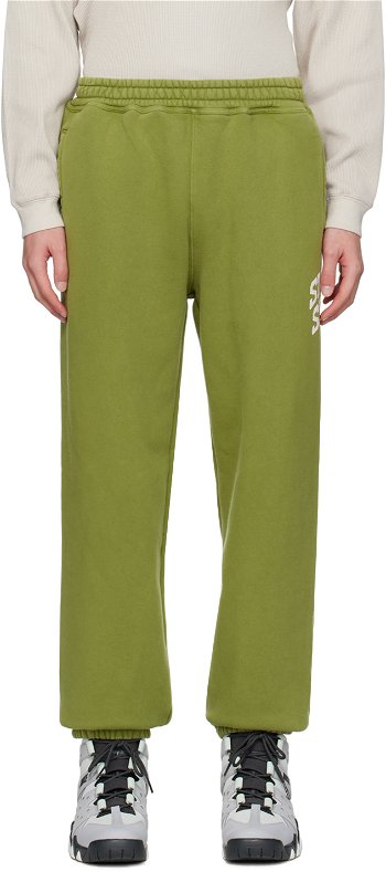 Stüssy Green Crackle Sweatpants 116653