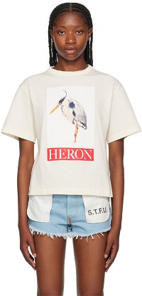 Heron Bird Painting T-Shirt