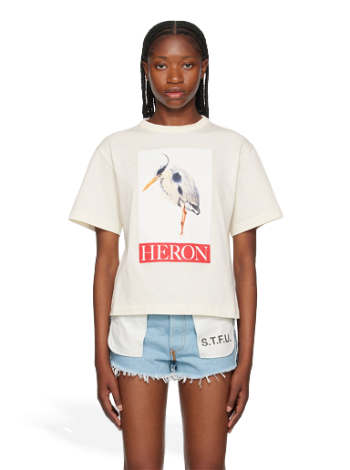HERON PRESTON Heron Bird Painting T-Shirt HWAA032F23JER0040425