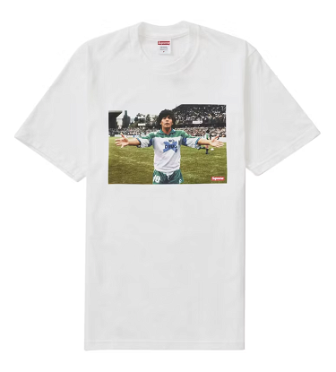 Camiseta Supreme Maradona Tee SS24T31 WHITE | FLEXDOG