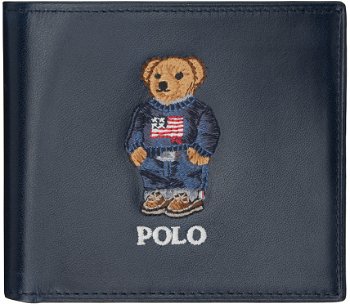 Polo by Ralph Lauren Navy Polo Bear Leather Wallet 405877108001