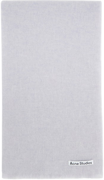 Acne Studios Gray Soft Wool Scarf CA0150-