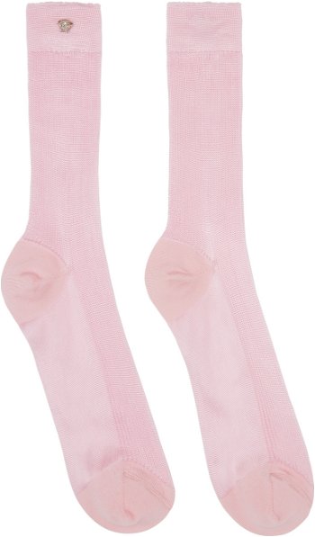Versace Ribbed Knit Socks 1008759_1A10210_1P880
