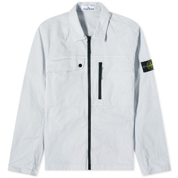 Stone Island Supima Cotton Twill Stretch-TC Zip Shirt Jacket 801510210-V0041