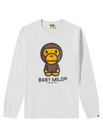 BAPE Long Sleeve Baby Milo Tee 002LTI301001M-GRA