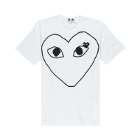 PLAY Outline Heart Logo T-Shirt