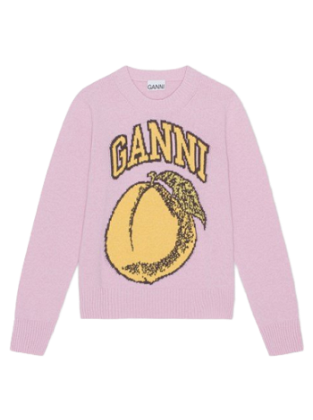 GANNI Graphic O-neck Pullover K1904-491