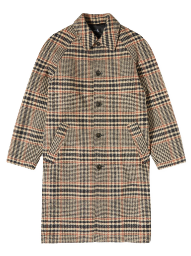 Etienne Check Wool Overcoat