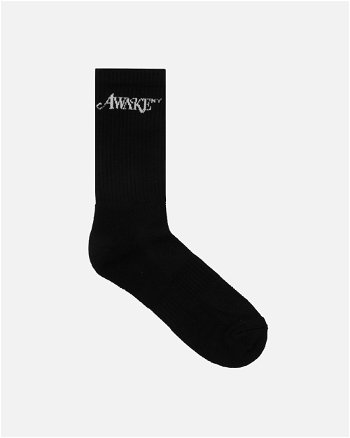 Awake NY Logo Socks Black 9031832 BLK
