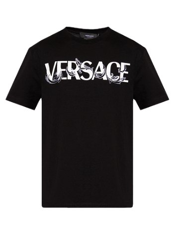 Versace Baroque Text Logo Tee 1006974 1A04949 1B000