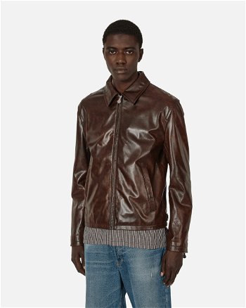 Acne Studios Leather Jacket Brown B70138- 700