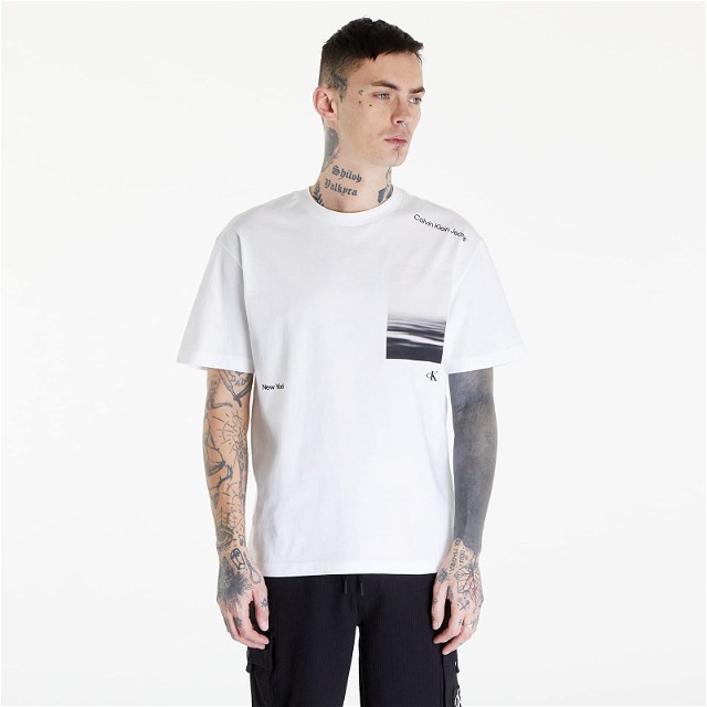 Jeans Serenity Back Graphic White