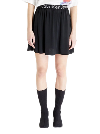 CALVIN KLEIN Logo Elastic Mini Skirt J20J221512 BEH
