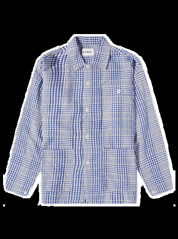 NOMA t.d. Gingham Check Coverall Overshirt N35-ID-01-NVY