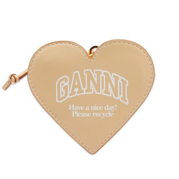 GANNI Funny Heart Zip Coin Purse A5469-482