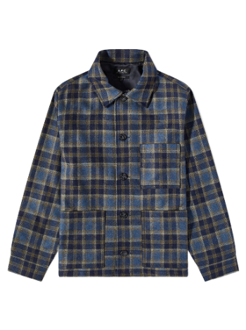 A.P.C. Emile Checked Wool Chore Jacket WOAPA-H02760-IAK