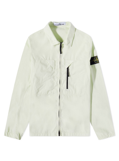Brushed Cotton Canvas Canvas Zip Shirt Jacket