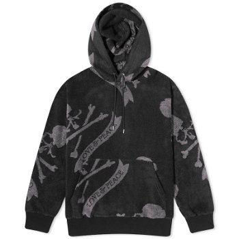 Mastermind WORLD Terry Cloth All Over Skull Hoodie MW24S12-SW001-BKC