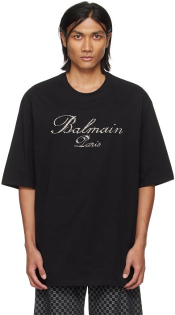Balmain Crystal-Cut T-Shirt CH1EH015PC19