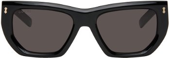 Gucci Gucci Black Rivetto Geometrical Acetate Sunglasses GG1520S