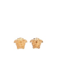 Small Medusa Head Earrings Gold