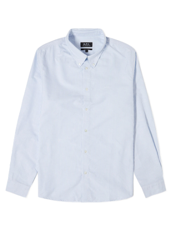 A.P.C. Greg Log Button Down Stripe Shirt COGUH-H12499-IAA