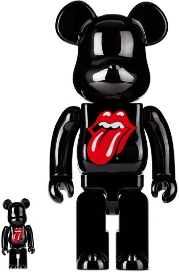 Medicom Toy Black The Rolling Stones 100％ & 400% Bearbrick 4530956605609