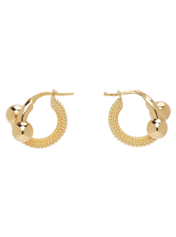 Bottega Veneta Intreccio Hoop Earrings 732124 VAHU0