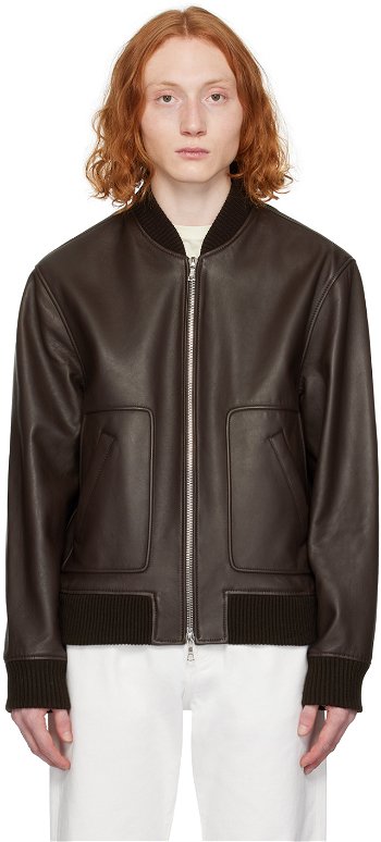 Officine Générale Cesar Leather Jacket S24MLTR551PRE