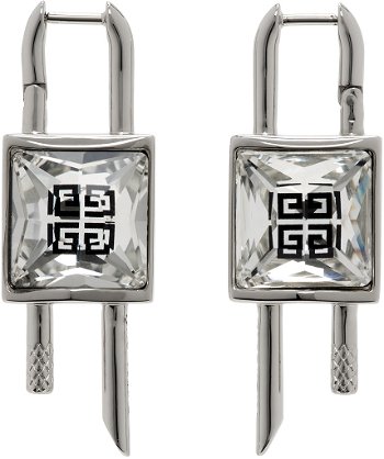Givenchy Mini Lock Crystal Earrings BF110EF04M040