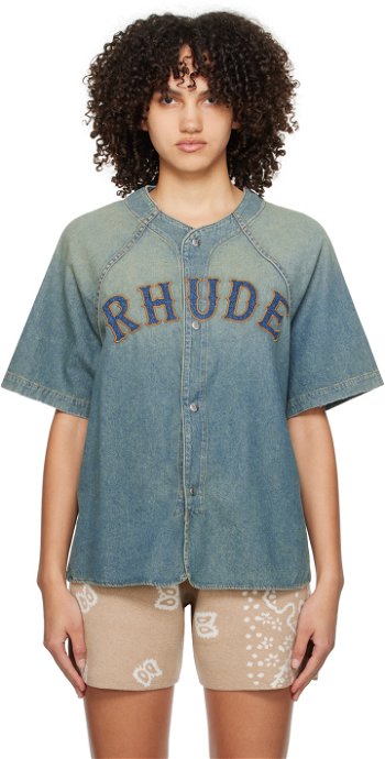 Rhude Faded Denim Shirt RHPS24SR02012305