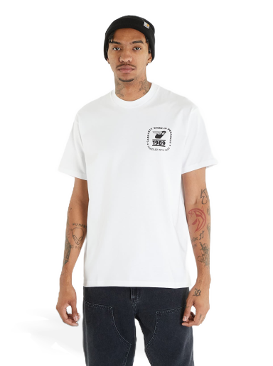 Short Sleeve Stamp State T-Shirt White