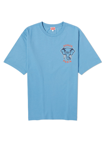 KENZO Elephant Classic T-Shirt Cyan FD65TS0024SO-69