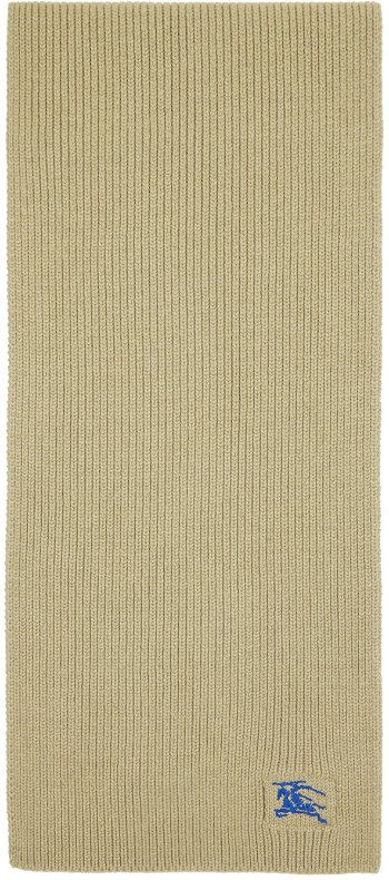 Burberry Ribbed Cashmere Scarf Taupe 8085772